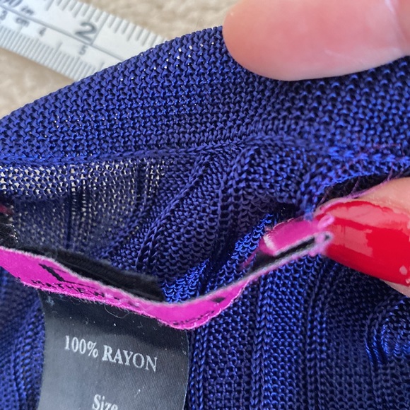 🥭 (4 for $15) IDI By Mathew Blue Cardigan - Picture 9 of 9